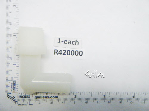 Jacuzzi R420000;; 5/8"barb x 1/2" mpt 90 degree elbow fitting; Unfinish