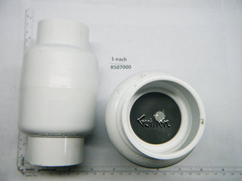 Jacuzzi R507000;; 1 1/2" s x s 1/4 lb pvc check valve; Unfinish