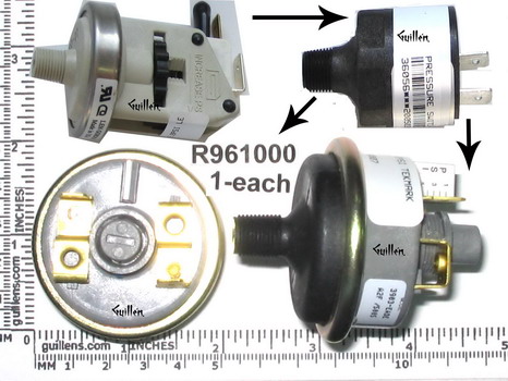 Jacuzzi R961000;; Pressure switch 2 psi; Unfinish