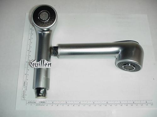 Jacuzzi S007BRC; Meloh; Pullout sprayhead sprayer round style; in Brush Chrome; Discontinued Product