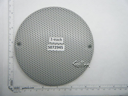 Jacuzzi S072945;; Grill speaker holed; in Silver; Discontinued Product