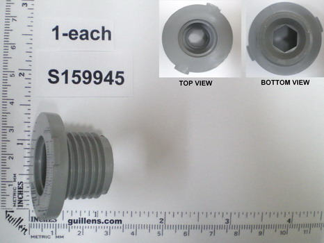 Jacuzzi S159945; Duo Flex Neck Jet; Body wall flange; in Silver; Discontinued Product