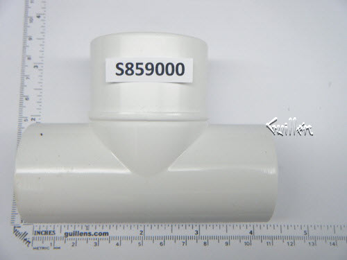 Jacuzzi S859000;; 1" s x 1" s x 1 1/2" spigot pvc tee fitting; Unfinish