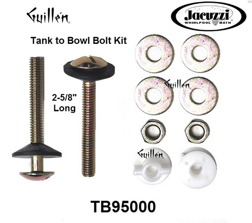 Jacuzzi TB95000;; Toilet tank to bowl bolts kit; in Unfinish