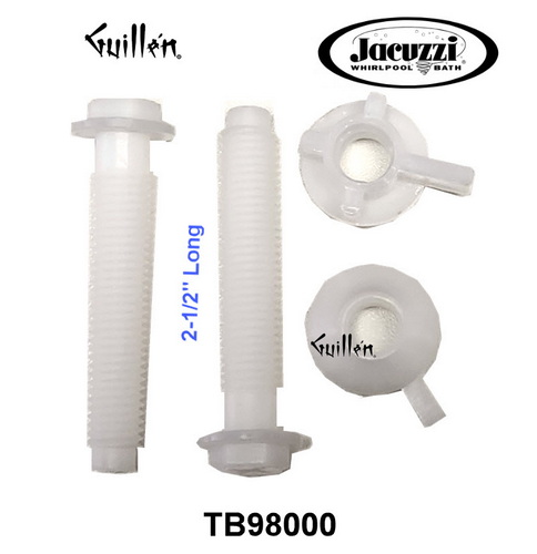 Jacuzzi TB98000;; Universal toilet seat hinge bolts kit in plastic; in Unfinish