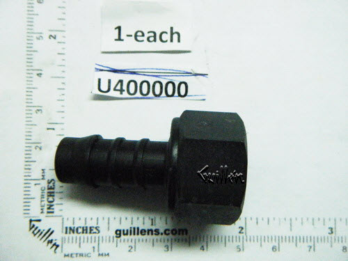 Jacuzzi U400000;; Fitting straight 1/2" fstx10 mm barb; Unfinish