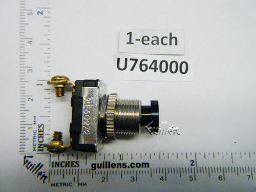 Jacuzzi U764000; ; switch momentary push button 3 amp 240 volt v a.c / 6a 120 volt v a.c; unfinish; Discontinued Product