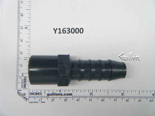 Jacuzzi Y163000;; Barb fitting 1/2 x 1/2 spigot; Unfinish