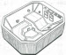 Jacuzzi 9200000; Venterra (R); 1989 Spa 4 AMH / 1 HTA jets .75 hp pump motor 115 / 230 volt technical part breakdown owner manuals Specifications Catalog   7405000