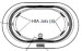 Jacuzzi C530000; Opalia (R); 1997 Designer Series Whirlpool (LH) left hand (fiberglass pan) 4 HTA / 2 BMH jets .75 hp / 2.0 hp pump motor 10.0 amp 115 volt 15 amp technical part breakdown owner manuals Specifications Catalog   9397000C