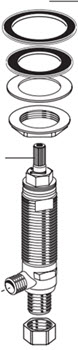 Jado H960742.191; ; 1/2" side valve rough (clockwise on) levers cold; in Unfinish