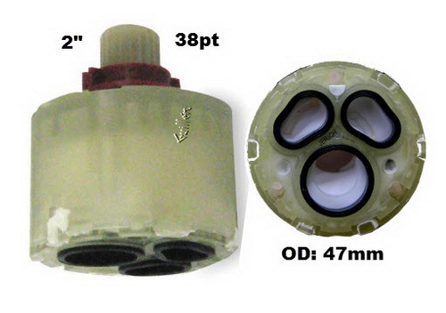 Jado A962436.191; ; pressure balance shower cartridge; in Unfinished