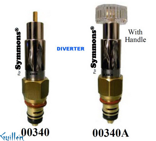 JER 00340;;__ UNK; Ukn; Diverter cartridge; in Chrome