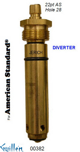JER 00382;; __ UNK 22pt; Diverter cartridge; in Unfinish
