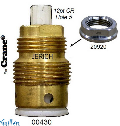 JER 00430LF;; __ UNK 12pt; piston stem assembly; in Unfinish