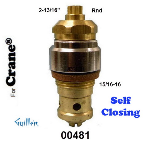 JER 00481LF;; __ 2-13/16in Rnd; Hot cwc piston stem assembly Self Closing in Unfinish