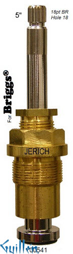 JER 00541;; __ 5in 18pt; Hot cwc piston stem assembly; in Chrome