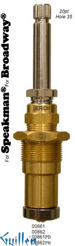 JER 00861;; __ UNK 20pt; Hot cwc piston stem assembly; in Chrome