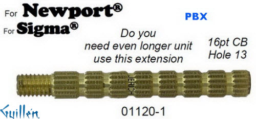 JER 01120-1;;__ 16pt; extension; in Unfinish