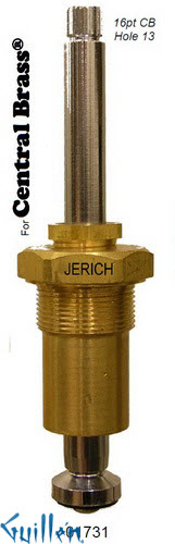 JER 01731;; __ UNK 16pt; Hot cwc piston stem assembly; in Chrome