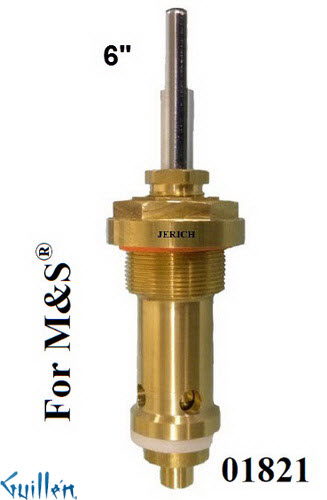 JER 01821;;__ 6in UNK; Diverter cartridge; in Unfinish