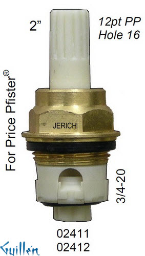 JER 02411;; __ 2in 12pt; Hot cwc piston stem assembly; in Unfinish