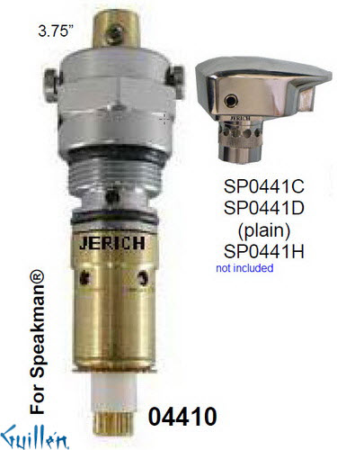 JER 04410;;__ 3-3/4in Rect; Single lever cartridge; in Chrome