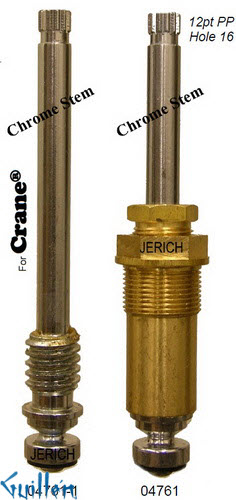 JER 04761;; __ UNK 12pt; Hot cwc piston stem assembly; in Chrome