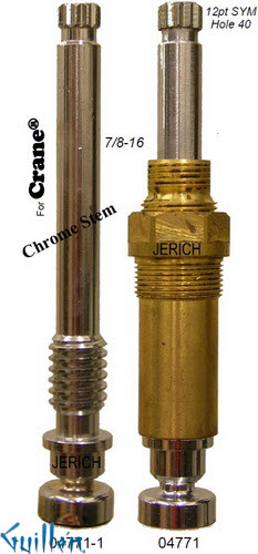 JER 04771LF;; __ UNK 12pt; Hot cwc piston stem assembly; in Chrome