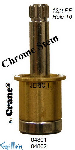 JER 04802LF;; __ UNK 12pt; Cold ccwc piston stem assembly; in Chrome