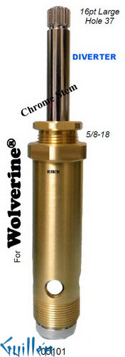 JER 05101;;__ 6-9/16in; 16pt; Diverter cartridge; in Chrome