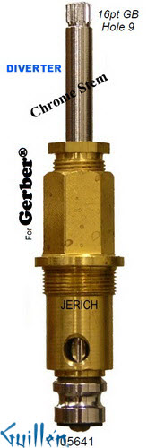 JER 05641;;__ UNK; 16pt; Diverter cartridge; in Chrome