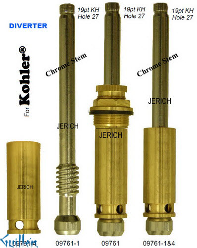 JER 09761-4;;__ UNK; 19pt; Diverter cartridge; in Unfinish
