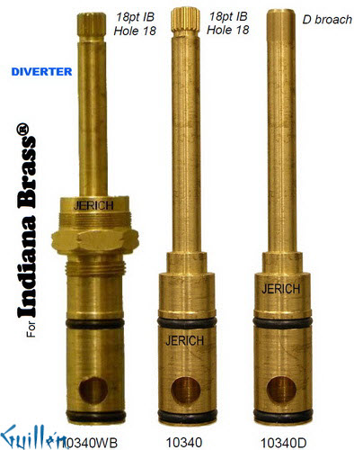 JER 10340D;;__ 5-1/4in; D; Diverter cartridge; in Unfinish