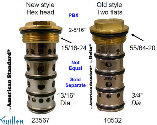 JER 10532;; __ 2-5/16in; pressure balance cartridge balancing spool; in Unfinish