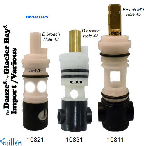 JER 10811;;__ 2-3/4in MO; Diverter cartridge; in Unfinish