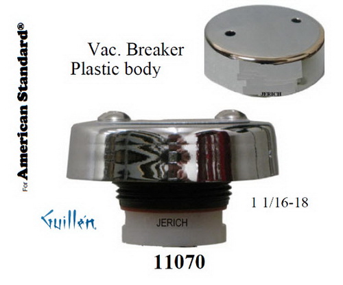 JER 11070; Vaccum breaker upper body only for American Standard; in Chrome