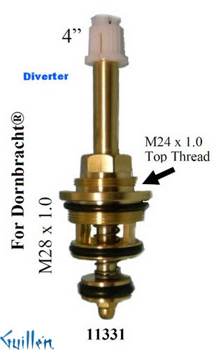 JER 11331;;__ 4in UNK; Diverter cartridge; in Unfinish