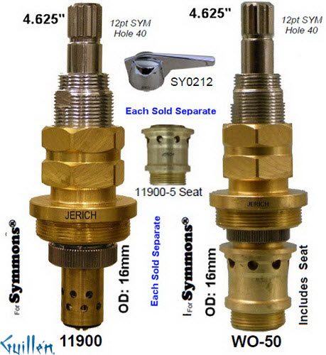 JER 11900;;__ 4-5/8in 12pt; Pressure balance cartridge; in Unfinish
