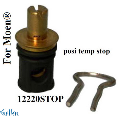 JER 12220STOP; __ Unk Unk; Posi Temp valve stop and clip; in Unfinish