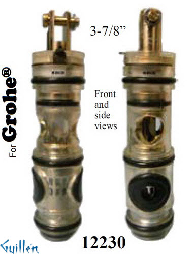JER 12230;;__ 3-7/8in Rnd; Single lever cartridge; in Unfinish