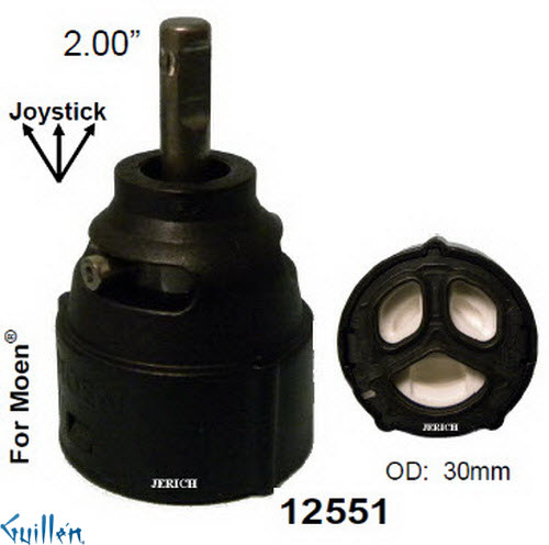 JER 12551;;__ 2in UNK; Single lever cartridge; in Unfinish