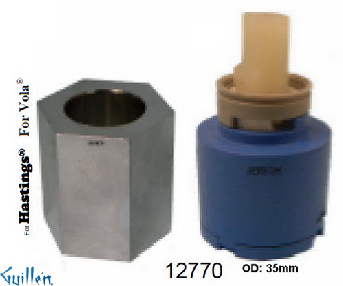 JER 12770; __ SQ; single lever cartridge; in Unfinish