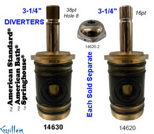 JER 14630;; __ UNK 38pt; Diverter cartridge; in Chrome