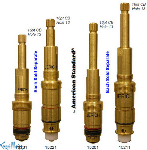 JER 15201;; __ UNK 16pt; Hot cwc tub piston stem assembly; in Unfinish