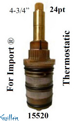 JER 15520;;__ 4-3/4in UNK; Thermostatic cartridge; in Unfinish