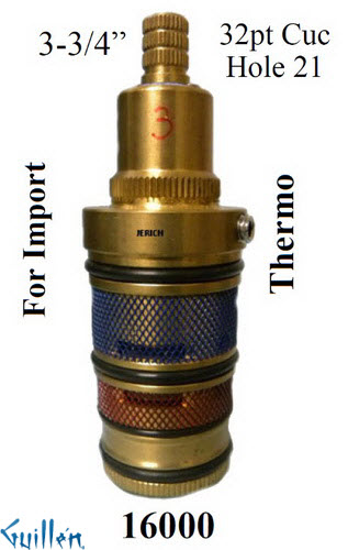 JER 16000;;__ 3-3/4in 32pt; Thermostatic cartridge; in Unfinish