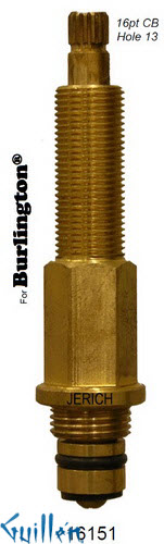 JER 16151;; __ UNK 16pt; Hot cwc piston stem assembly; in Unfinish