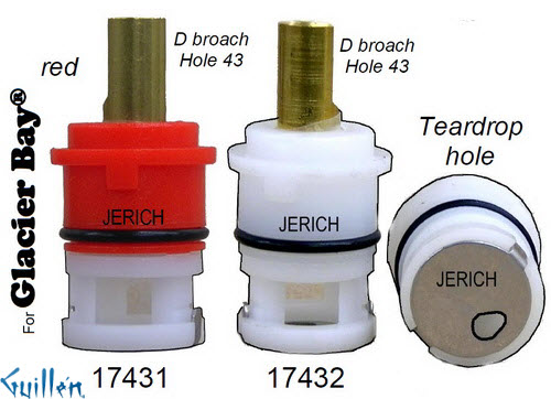 JER 17432; __ Unk D; Cold ccwc 1/4 Turn plastic cartridge; in Unfinish
