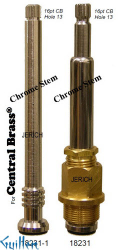 JER 18231;; __ UNK 16pt; Hot cwc piston stem assembly; in Chrome